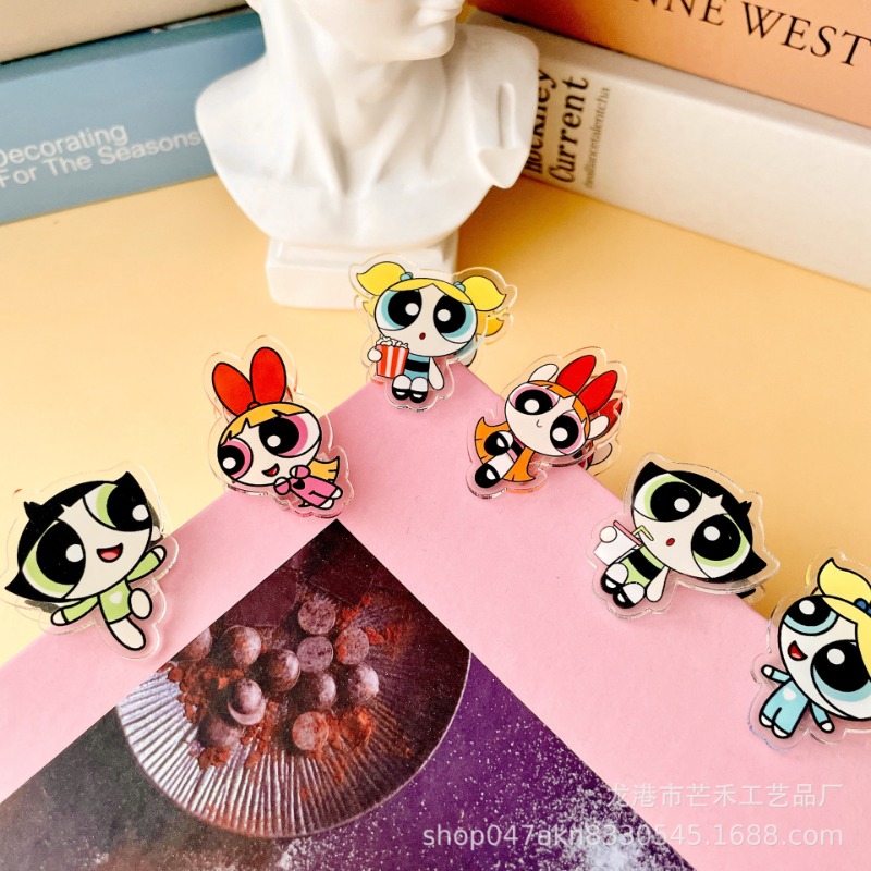 Tech Accessories For Office - 6 Stück Kawaii The Powerpuffs Girls