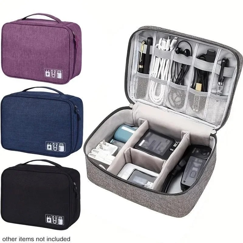 Tech Accessories Travel - Elektronik-Organizer Reiseetui Wasserfeste Kabelorganizer-Tasche Tech-Geschenke Aufbewahrungstasche