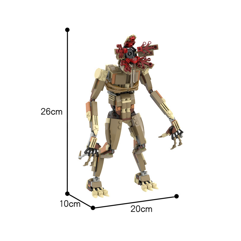 Tech House Accessories - MOC Demogorgon Monster Montage-Schreibtischdekoration Vecna Uhr