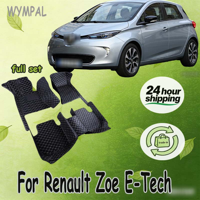 Tech Accessories Luxury - LUXUS Leder Auto Fußmatten Für Renault