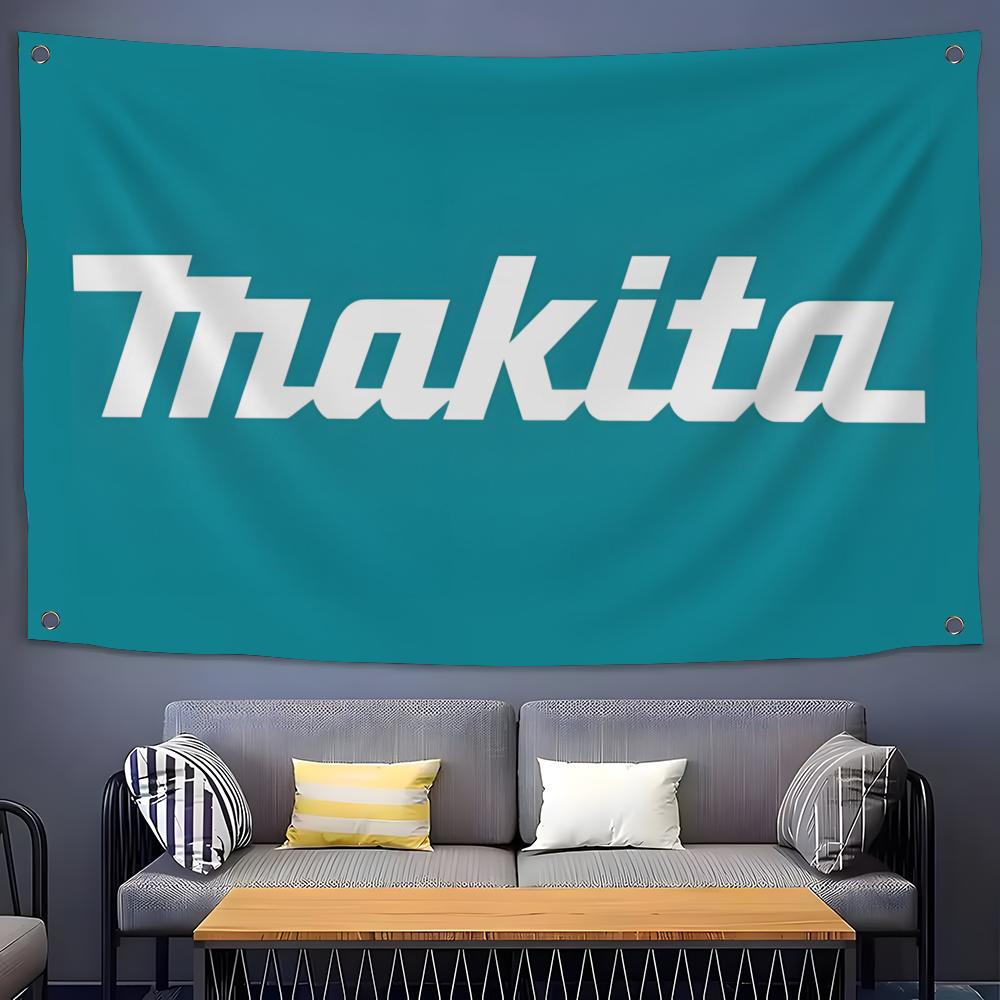 Tech Room Accessories - M-Makitas Tool Logo-Flaggen, Flaggen für Zimmer,