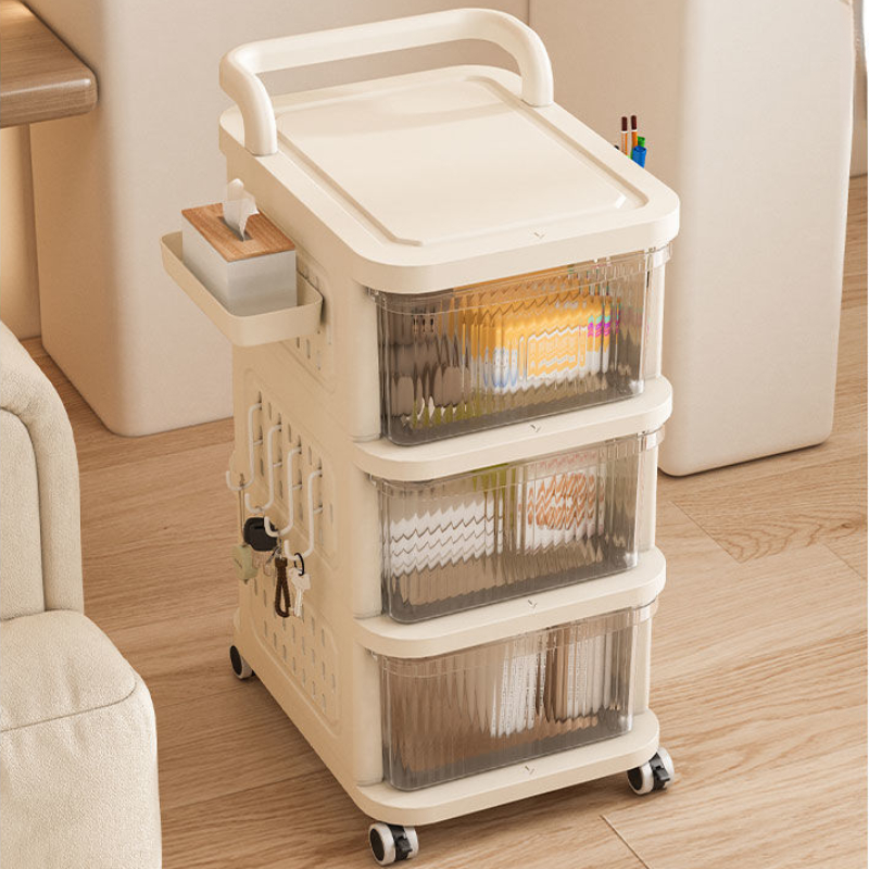 Tech Room Accessories - Rollbarer Aufbewahrungswagen mit Pegboard-Organizer, mobiler Mehrzweckwagen