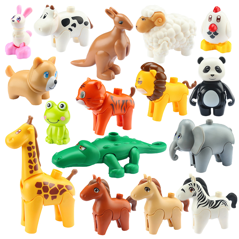 Tech House Accessories - Zoo Große Partikel Bausteine Bewegliche Nette