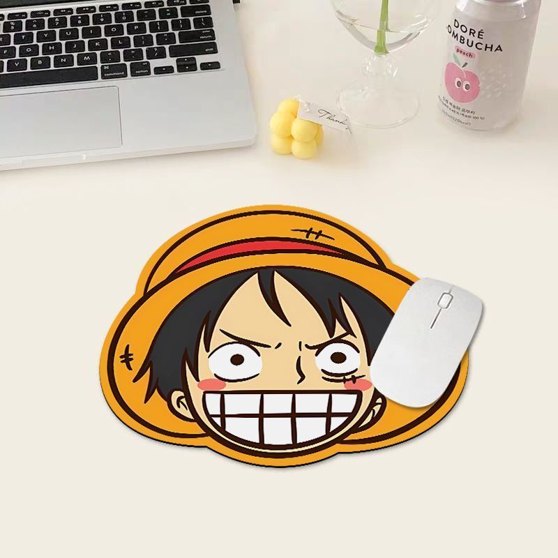 Tech Accessories For Office Desk - One Piece Luffy Mauspad, Kleine Computer-Schreibtischunterlage,