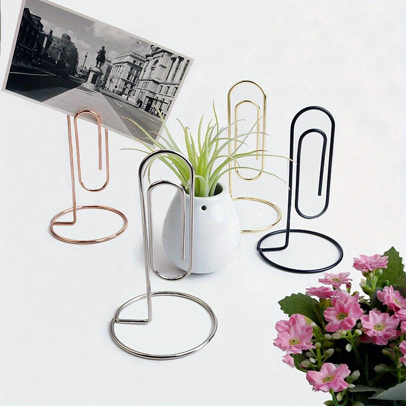 Tech Accessories For Office Desk - 1 Stück luxuriöser goldener Rosen-Schreibtischclip –