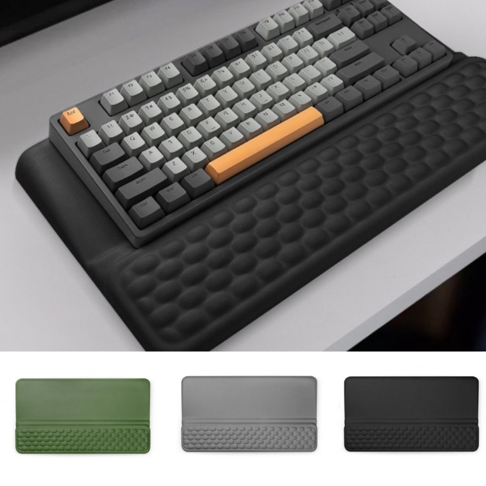 Keyboard Wrist Pad Leather - Einfaches Tippen Rutschfester Ergonomischer Computer-Tastaturständer Geneigtes