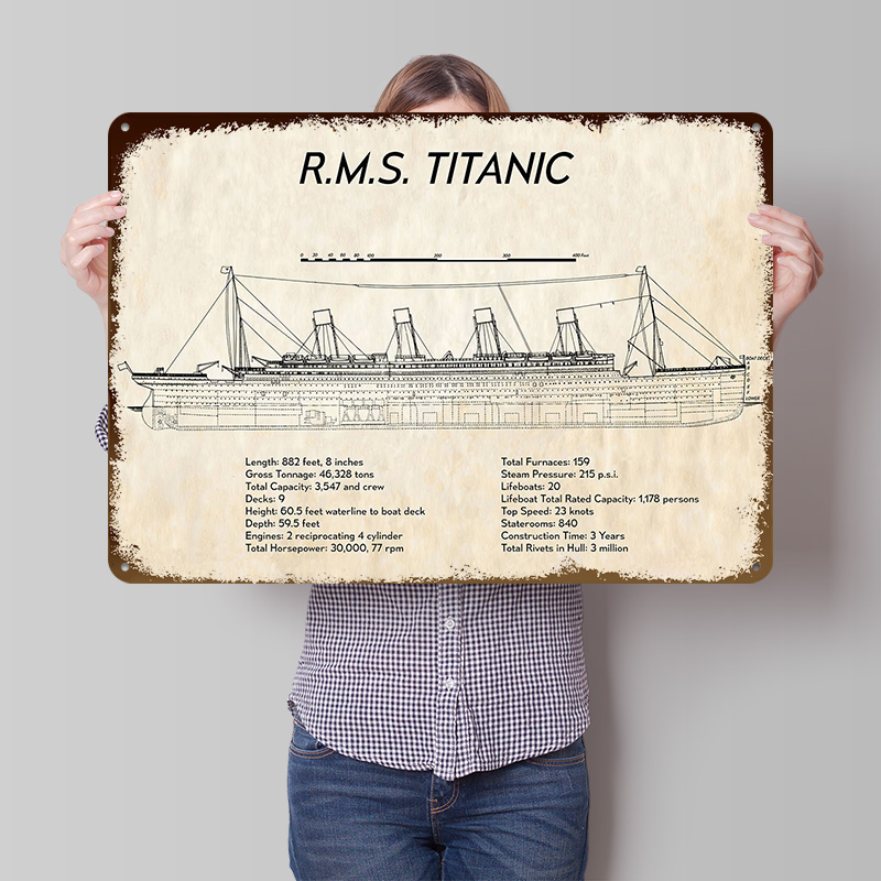 RMS TITANIC Tech Spec Blechpos – Tech Room Accessories Bewertung und Preis