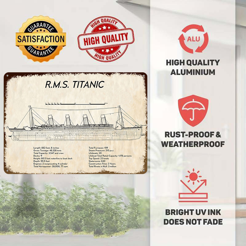 RMS TITANIC Tech Spec Blechpos – Tech Room Accessories Bewertung und Preis