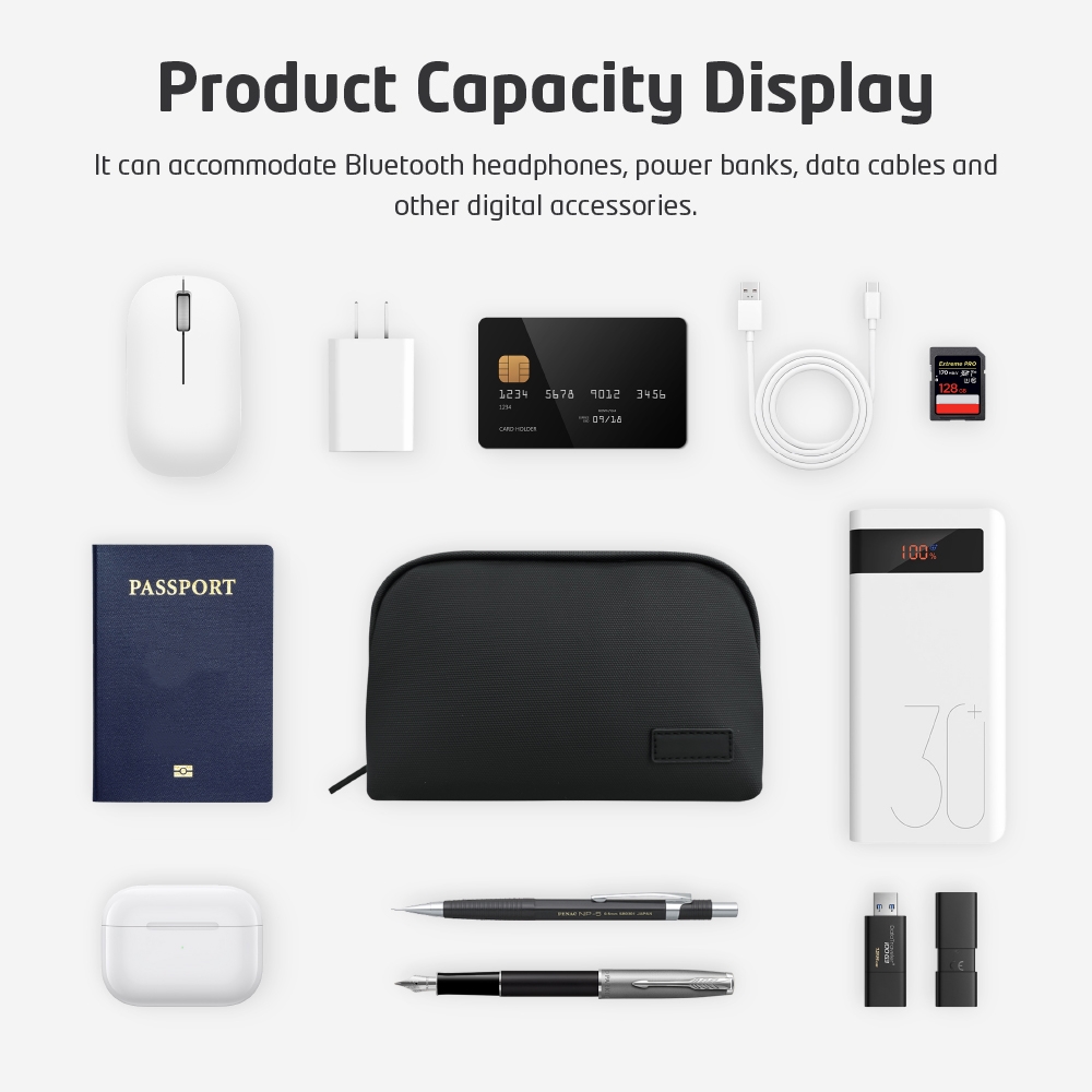 Leichte, wasserabweisende Tech – Tech Accessories Travel Bewertung und Preis