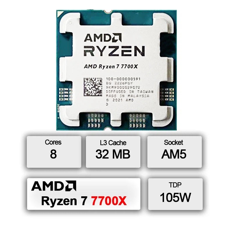 AMD Ryzen 7 7700X Multi-Task-C – Amd Cpu Ryzen 7 Bewertung und Preis