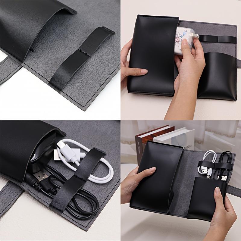 1PC PU Leder Multi-Fach Organi – Tech Accessories Travel Bewertung und Preis