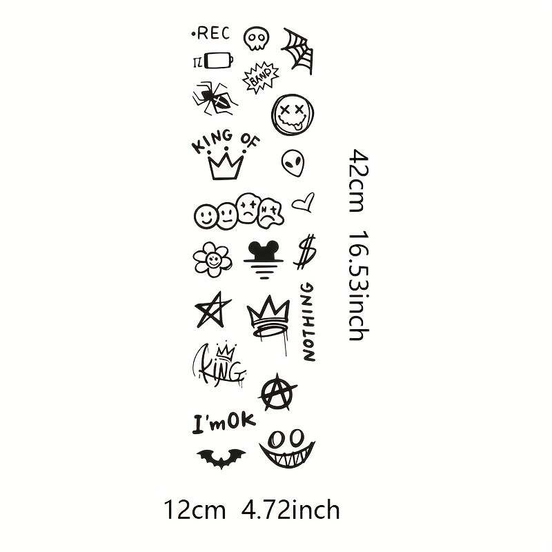1 Set Graffiti-Animations-Aufk – Tech Accessories Bag Bewertung und Preis