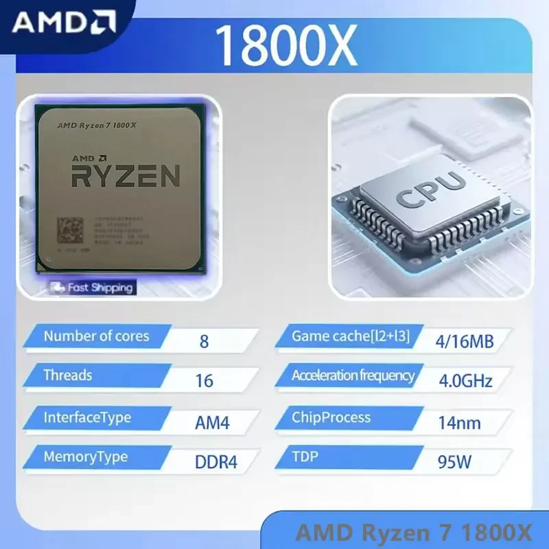 AMD Ryzen 7 1800X CPU R7 1800X – Amd Cpu Ryzen 7 Bewertung und Preis