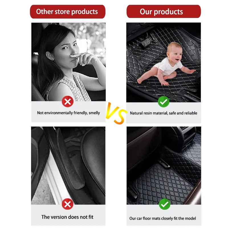 LUXUS Leder Auto Fußmatten Für – Tech Accessories Luxury Bewertung und Preis