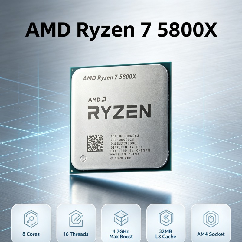 AMD Ryzen 7 5800X für AM4-Seri – Amd Cpu Ryzen 7 Bewertung und Preis